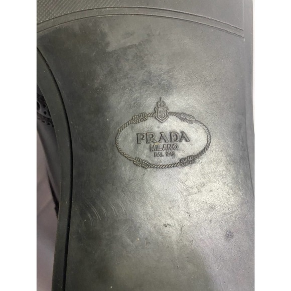 Prada Burgundy Wingtip Derby w/ Orange Sole - Picture 5 of 7